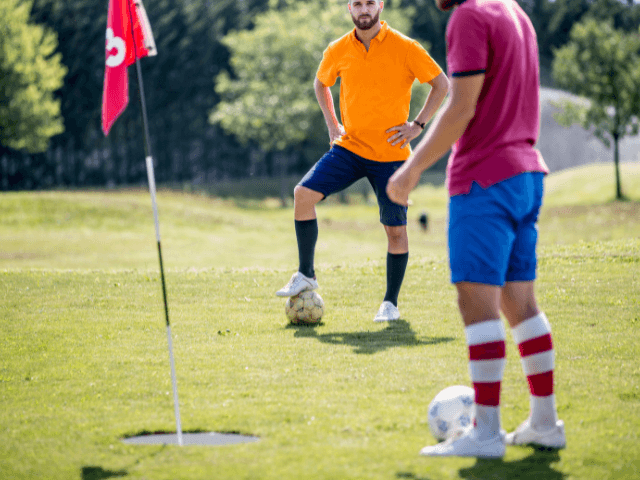 footgolf voetgolf en chopper arrangement bij het binnenhof in paasloo